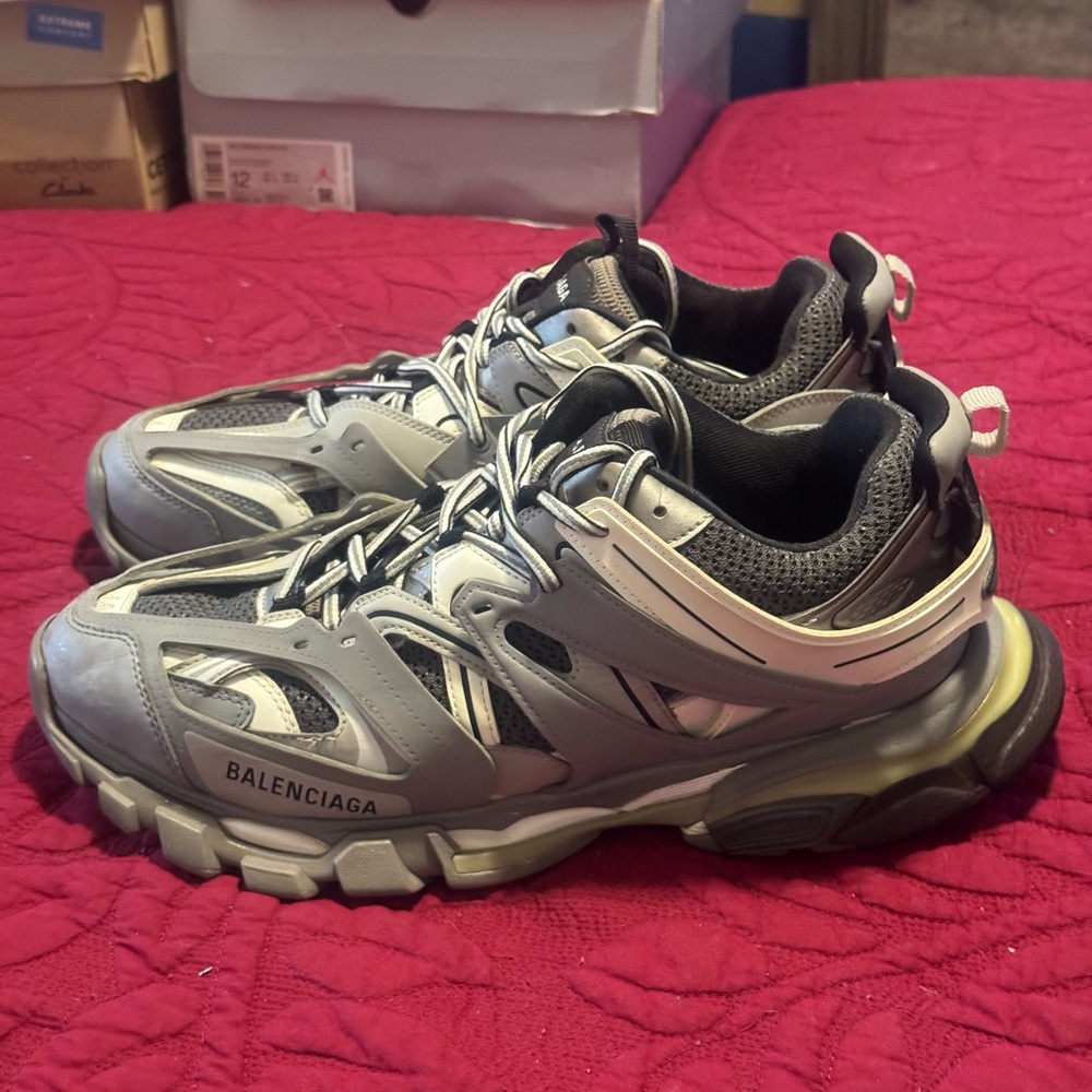 Balenciaga Gray and Black Athletic Shoes